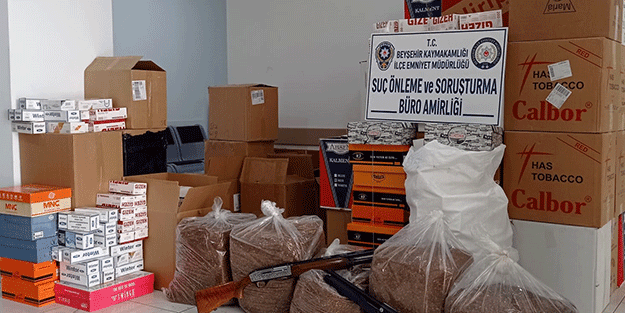 65 ton kaçak tütün ele geçirildi