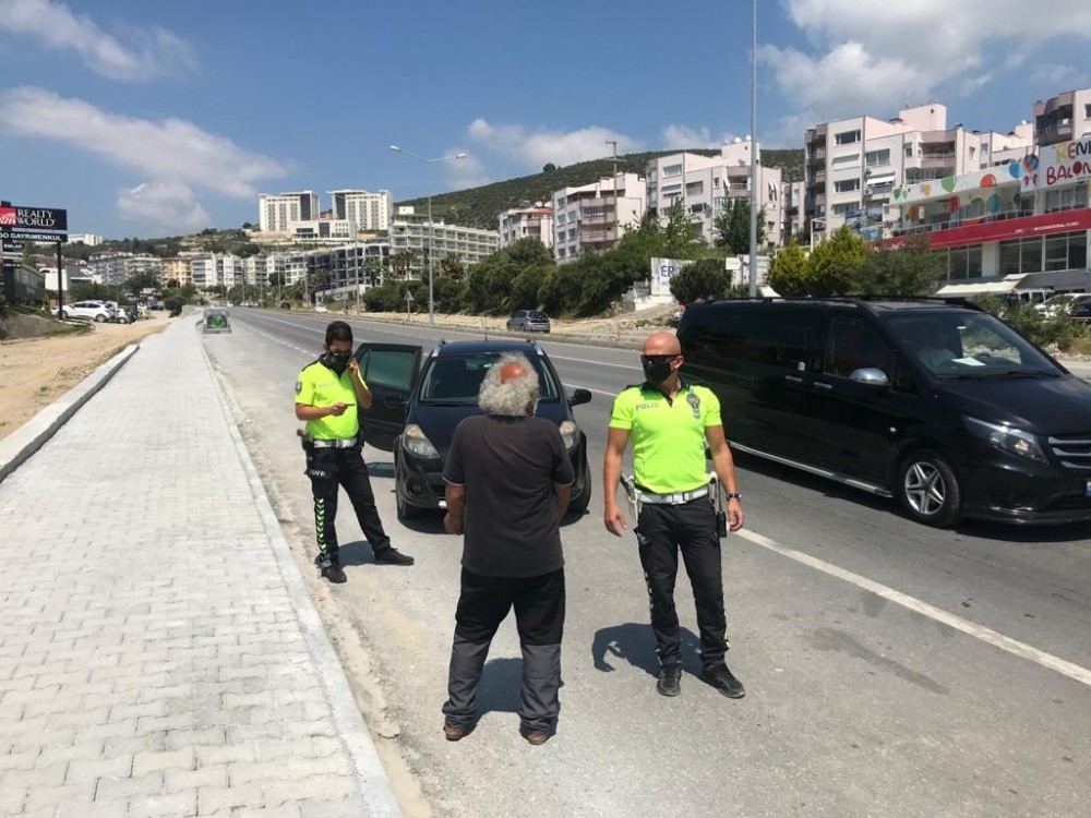 65 yaş üstü vatandaş polisin dur ihtarına uymadı 
