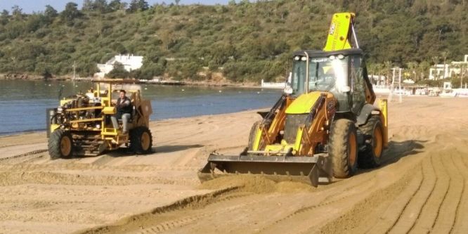 Menderes sahilleri yaza hazır