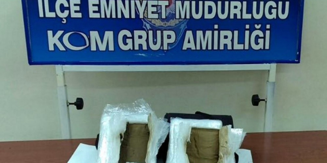 Gaziantep’te 2 buçuk kilogram uyuşturucu ele geçirildi