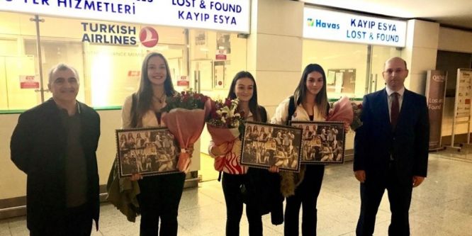 Şampiyon eskrimciler, Ankara’ya geldi