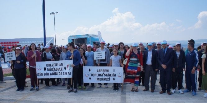 Lapseki’de sağlıklı yaşam yürüyüşü