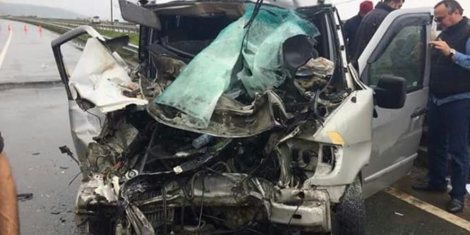 Rize’de trafik kazası: 1 ölü, 6 yaralı