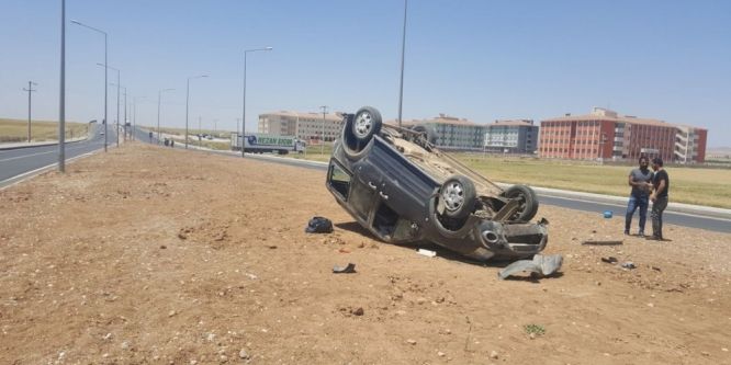 Nusaybin’de trafik kazası: 1 yaralı