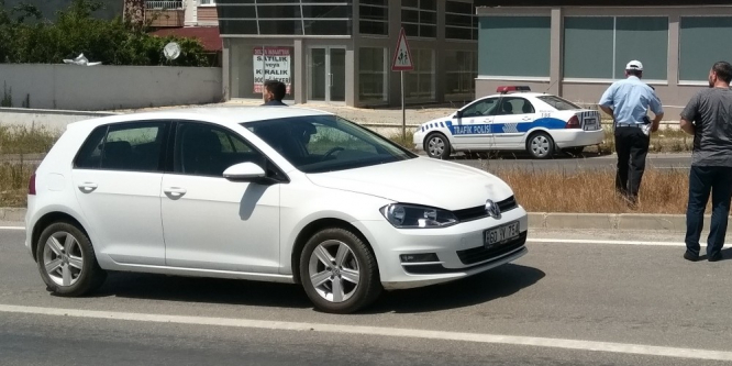 Otomobilin çarptığı yaya yaralandı