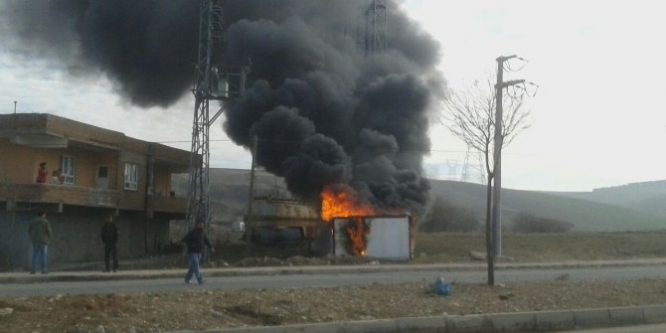 Batman'da konteyner yangını korkuttu