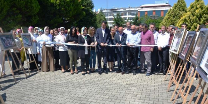 Kursiyerlerin eserleri büyüledi