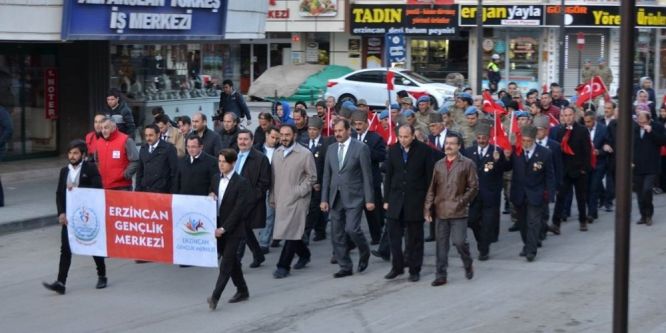 Erzincan 57. alay için yürüdü