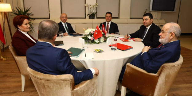 6'lı masa üçüncü kez bir araya geldi! Toplantı sonrası 'aday' açıklaması