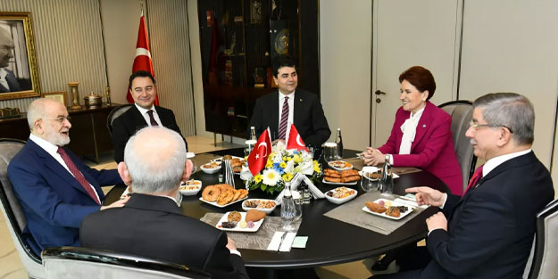 6'lı masada 9 saatlik toplantı! Cumhurbaşkanı adayı açıklaması