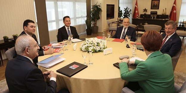 6'lı masanın başörtüsü teklifi ortaya çıktı! Temel bey de buna imza attı