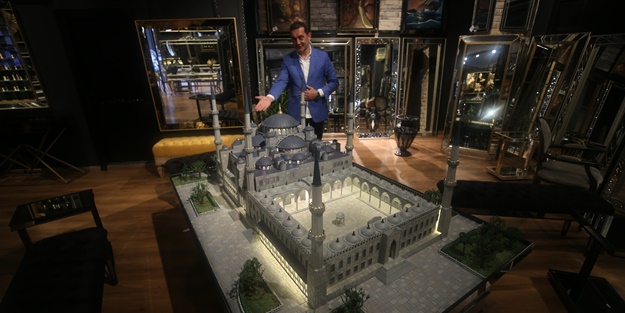 7 bin parçayla Sultanahmet Camisi'nin maketi yapıldı