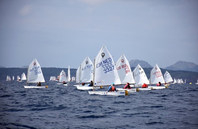  7. Bodrum Uluslararası Optimist Yarışları'nın 2. günü tamamlandı
