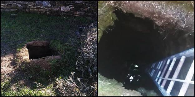 7 yaşındaki çocuk antik kentteki su kuyusuna düştü!
