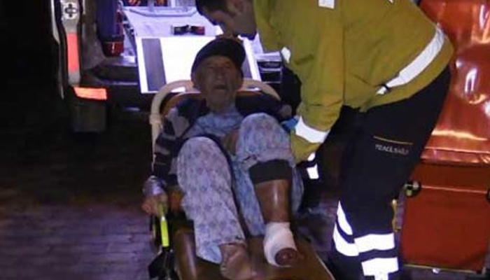 70 yaşındaki dede 9. kattan düştü!