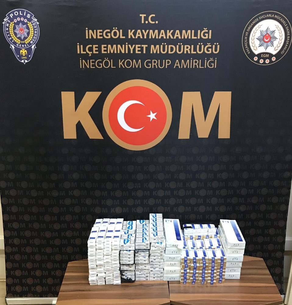700 paket kaçak sigara ele geçirildi 