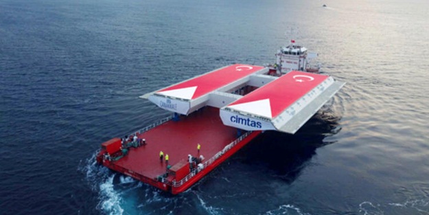 700 ton! Özel gemiyle 18 saatte getirildi