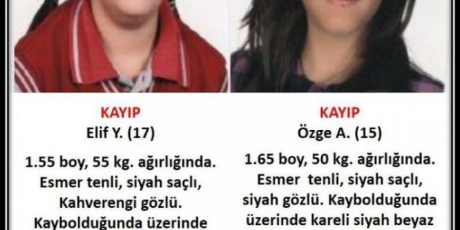 2 genç kızdan haber alınamıyor