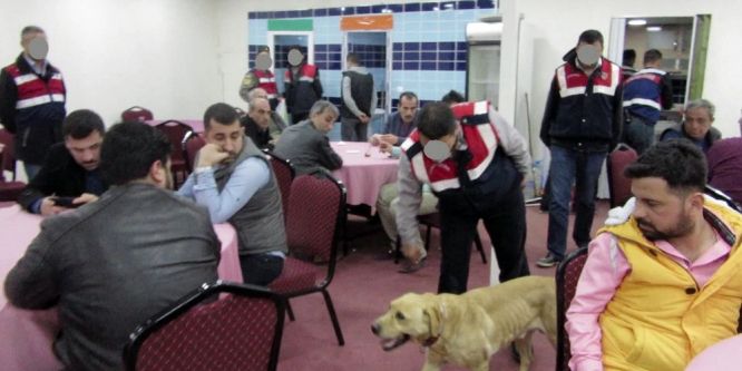 Jandarmadan tombalacılara kumar baskını