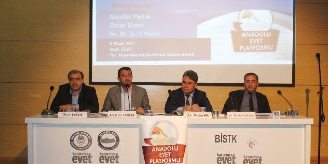 Anadolu EVET platformu Bismil’de panel düzenledi