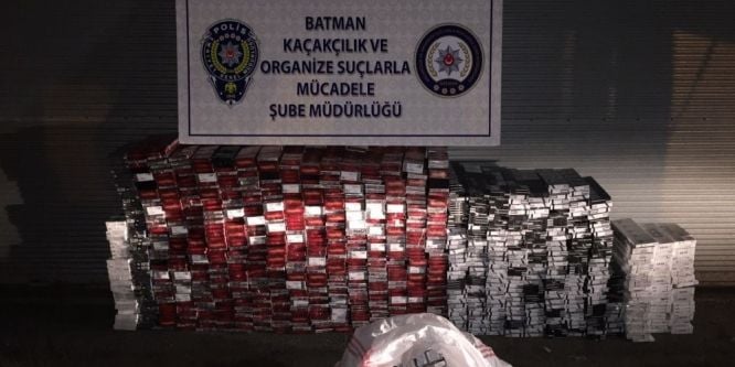 64 bin paket kaçak sigara ele geçirildi