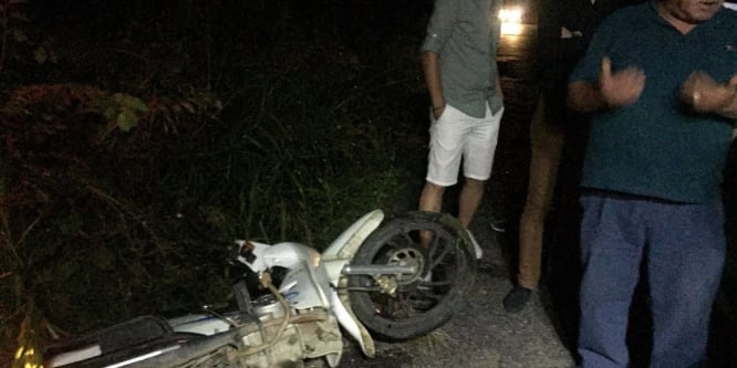 Takla atan motosikletin sürücüsü hayatını kaybetti