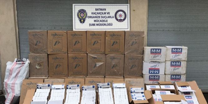 43 bin 310 paket kaçak sigara ele geçirildi