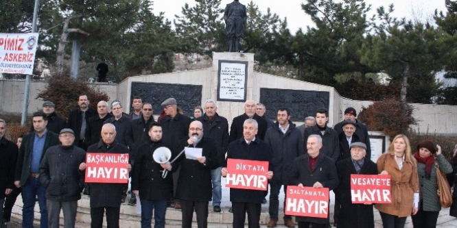 Yozgat’ta ‘Başkanlığa Hayır’ eylemi