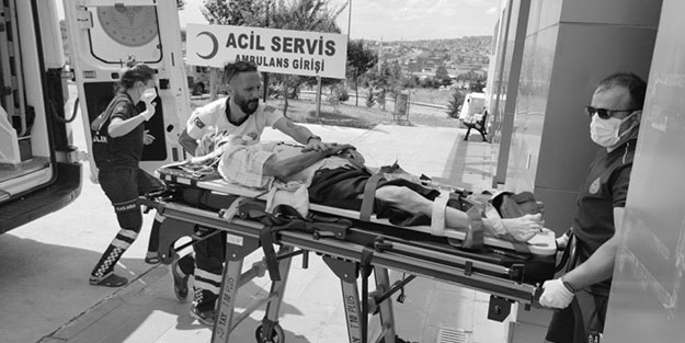 74 yaşındaki adam ağır yaralandı