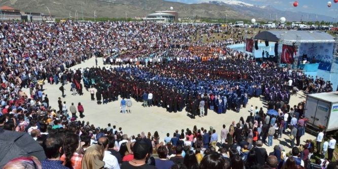 Erzincan Üniversitesi'nde mezuniyet sevinci