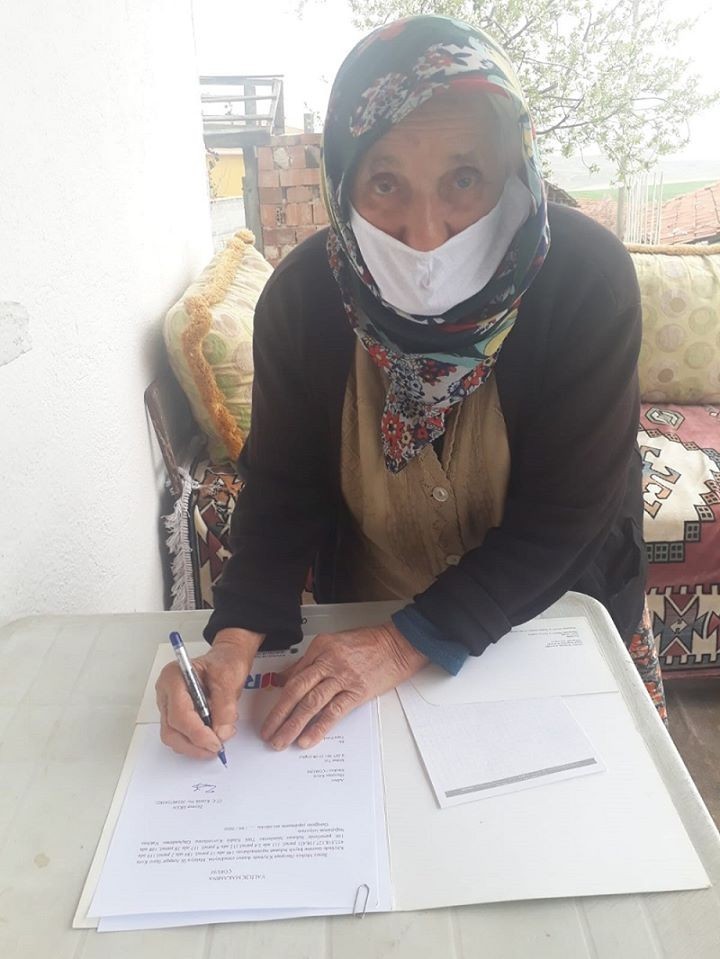 75 yaşındaki Zeynep Nine’den TSK’ya bağış 