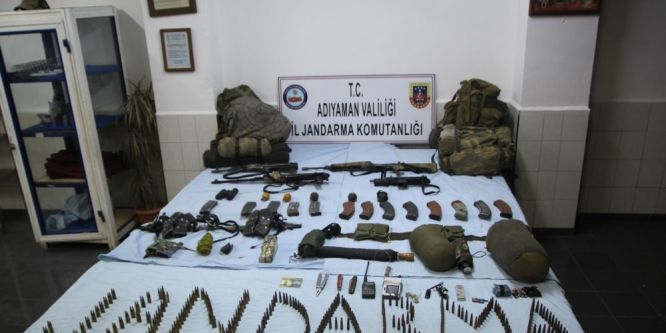Adıyaman’da yapılan operasyonda silah ve mühimmat ele geçirildi