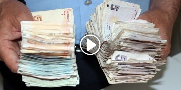 75'lik dilencinin üstünden 7 bin lira çıktı