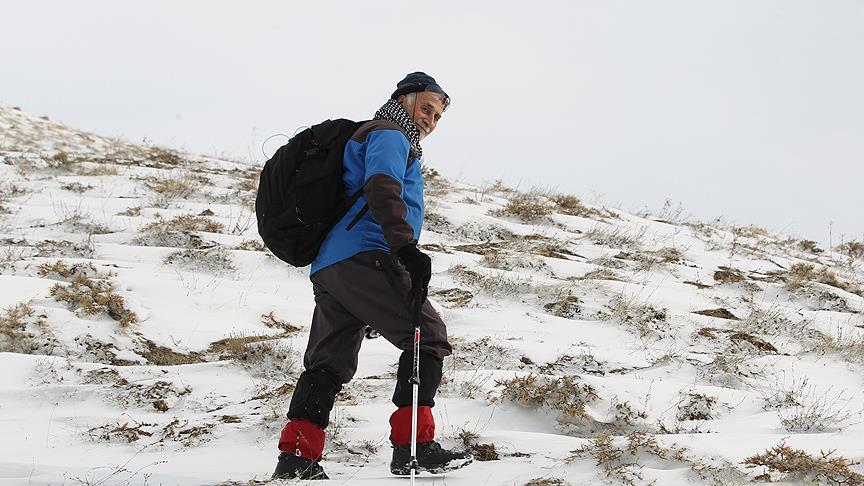 75'lik 'ihtiyar delikanlı' dağa tırmandı!