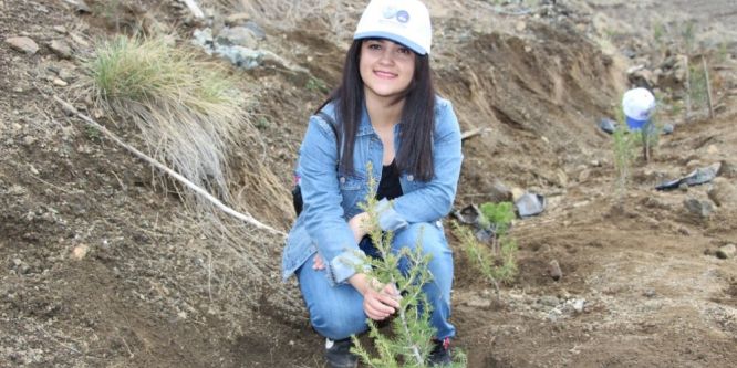 Binlerce fidan toprakla buluştu