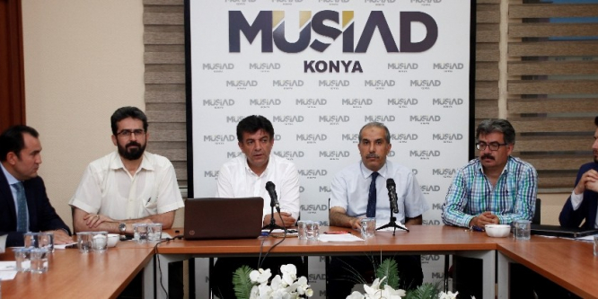 MÜSİAD Konya Şubesi’nde “Kamu-Üniversite-Sanayi İşbirliği” konusu anlatıldı