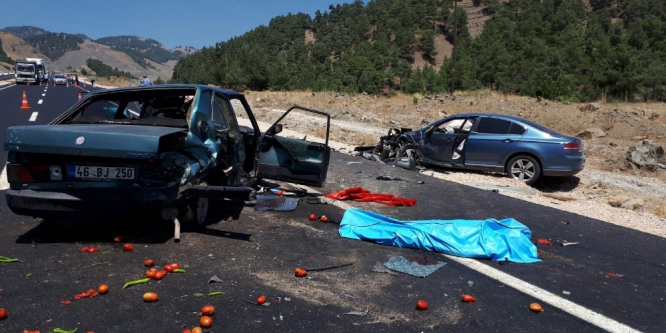 Kahramanmaraş’ta trafik kazaları: 2 ölü, 3 yaralı