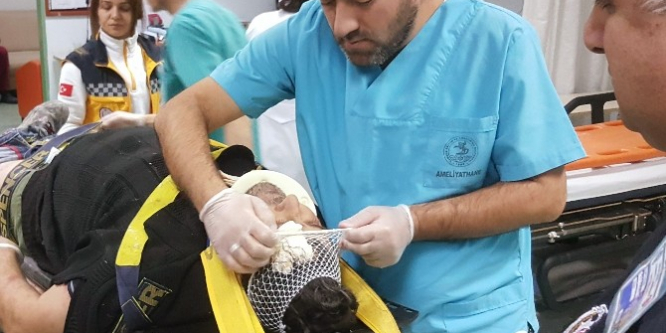 3. kattan düşen işçi ağır yaralandı