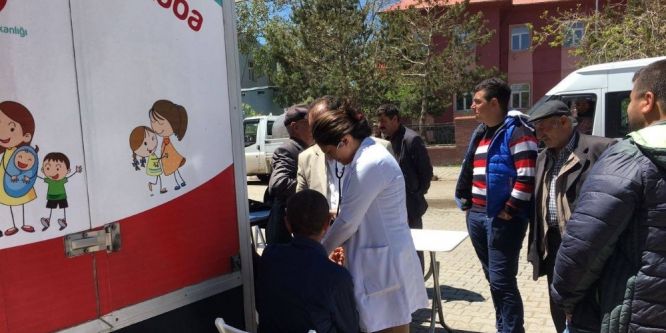 Çıldır’da mobil araç ile sağlık taraması yapıldı