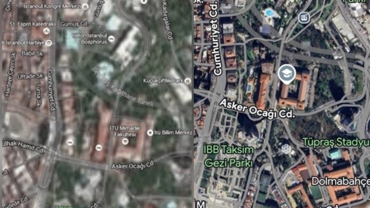 8 yıldır bulanıktı: Türkiye'nin Google Haritalar uydu görünümünü netleşti