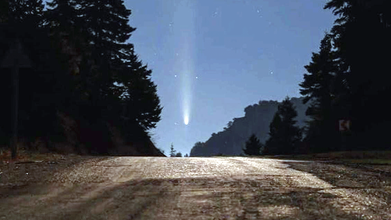 80 bin yılda bir görülen kuyruklu yıldız, Kahramanmaraş’ta heyecana neden oldu