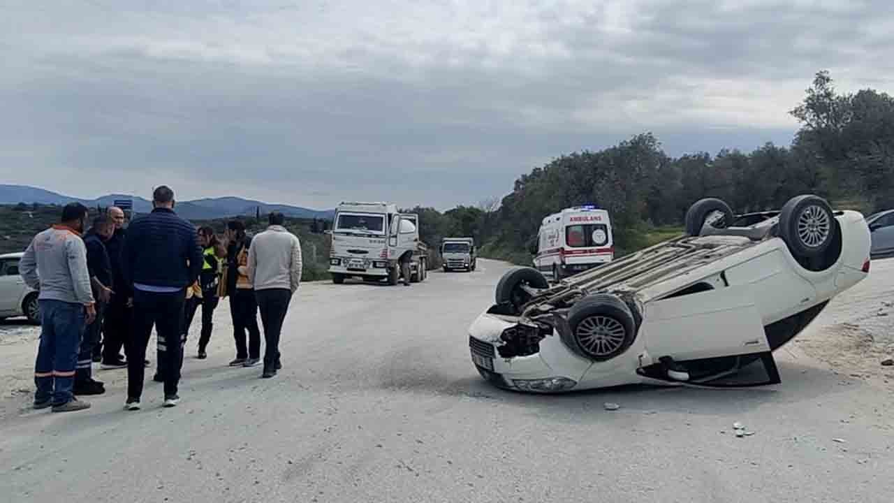 80 yaşındaki sürücü ölümden döndü: Beton mikserinden kaçarken takla attı