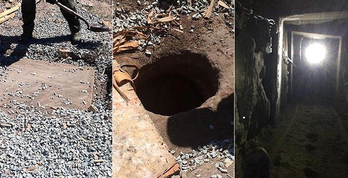 800 Metrelik uyuşturucu tüneli bulundu