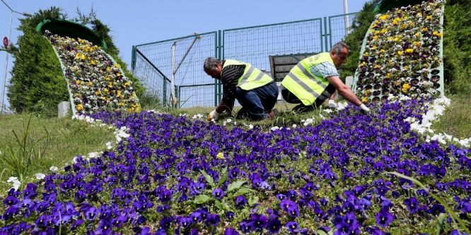Mersin renklere büründü