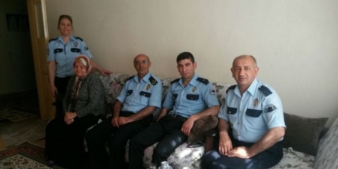 Emniyet Müdürlüğü'nden şehit ailelerine ziyaret