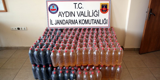 Kuşadası’nda 600 litre kaçak şarap ele geçirildi