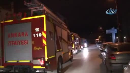 Başkent’te gece yarısı yangın paniği
