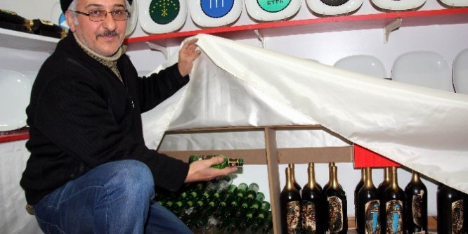 Atık şişeler sanat eserine dönüşüyor