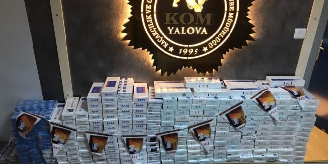 6 bin paket kaçak sigara ele geçirildi