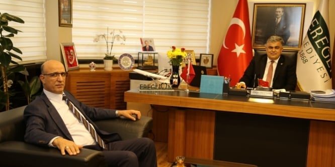 Başkan Özgüven, ilçe emniyet müdürünü ağırladı